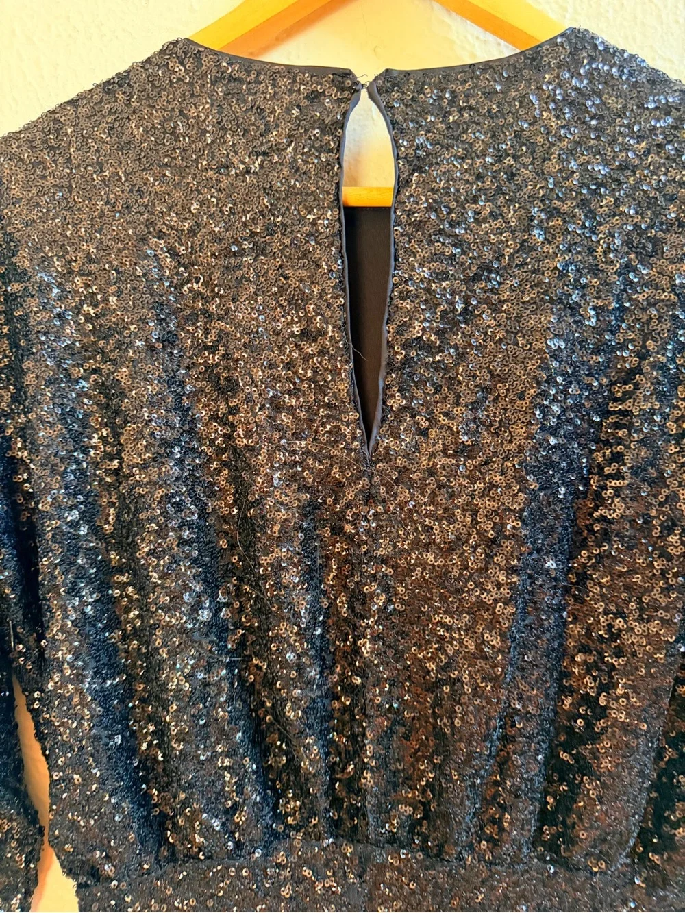 Express black sequin mini cocktail dress